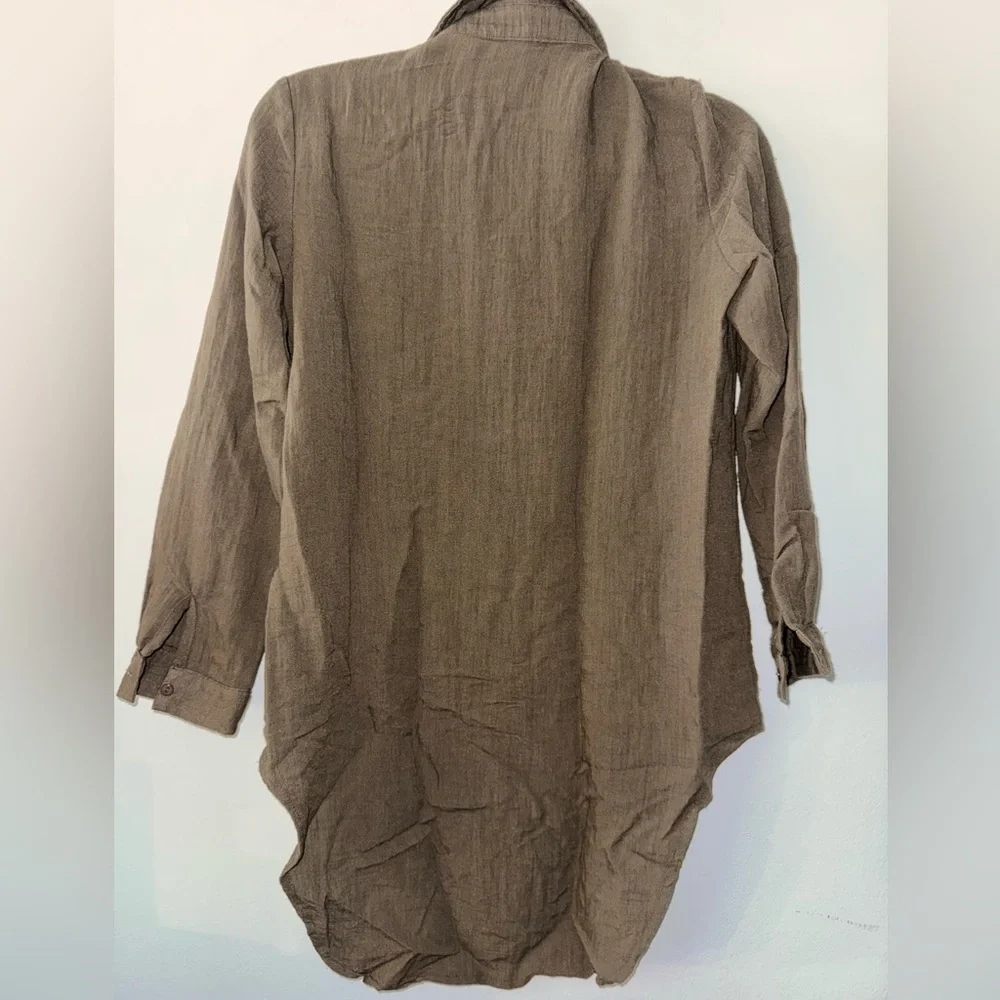 LF women’s olive green button up - Picture 2 of 7